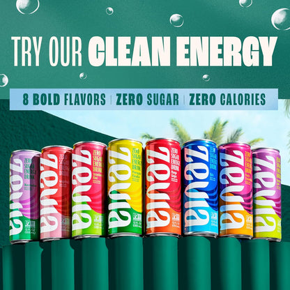 Zevia Zero Sugar Soda Rainbow Variety Pack 24-Can – Stevia-Sweetened Wellness Fridge Staple for Mindful Hydration