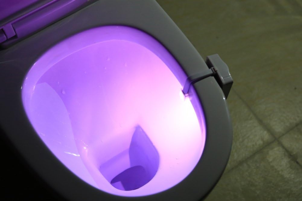 ZEZHOU Motion Activated Toilet Light – Safe Nighttime Bathroom Navigation for Seniors and Light Sleepers, No Tripping LED Guide