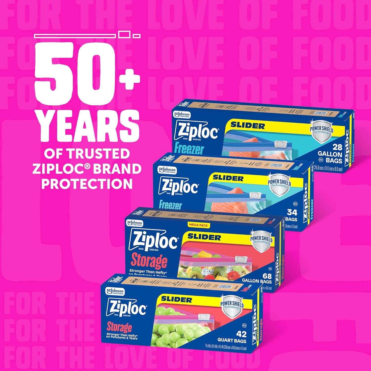 Ziploc Gallon Slider Bags – Durable Storage for Picnic and Outdoor Meal Transport