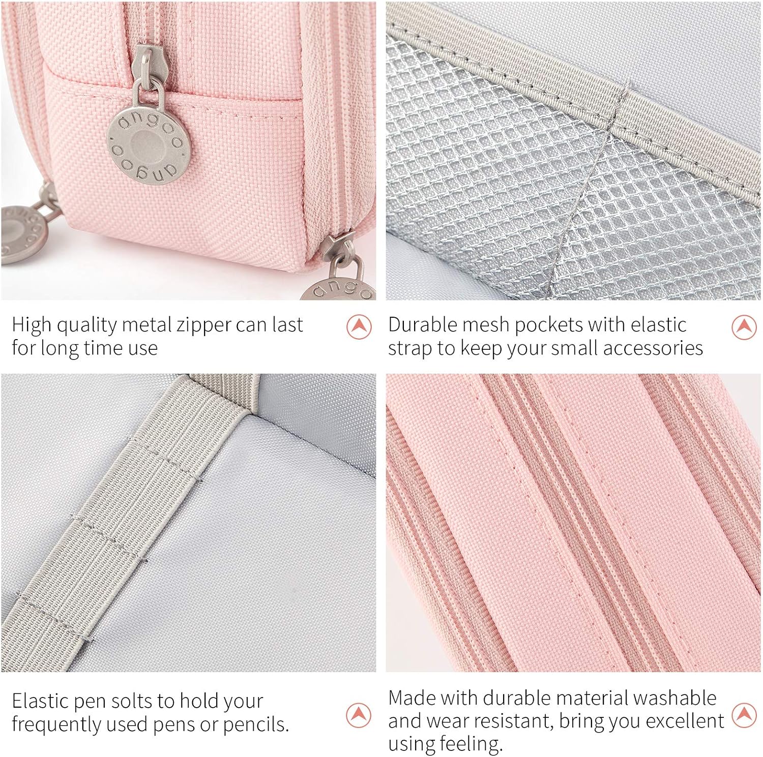 zipper closure with pull functioning as a carry handle