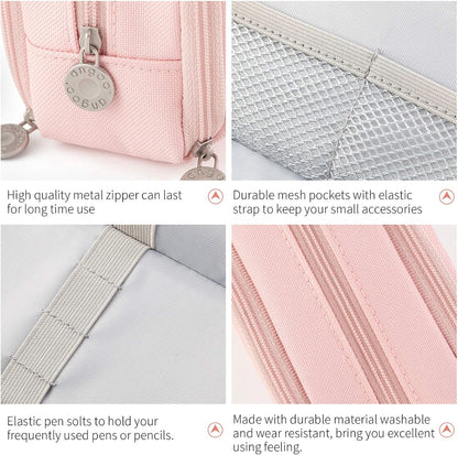 zipper closure with pull functioning as a carry handle