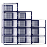Kuject Clear Modular Sneaker Display Boxes 12 Pack — Stylish Bedroom Closet Storage System