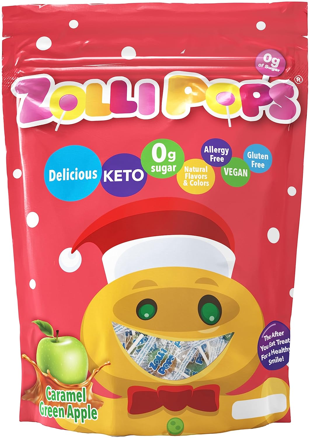 Zollipops Allergy-Free Lollipops for School Safe Sharing – Dairy-Free, Peanut-Free, Dye-Free Classroom Treat