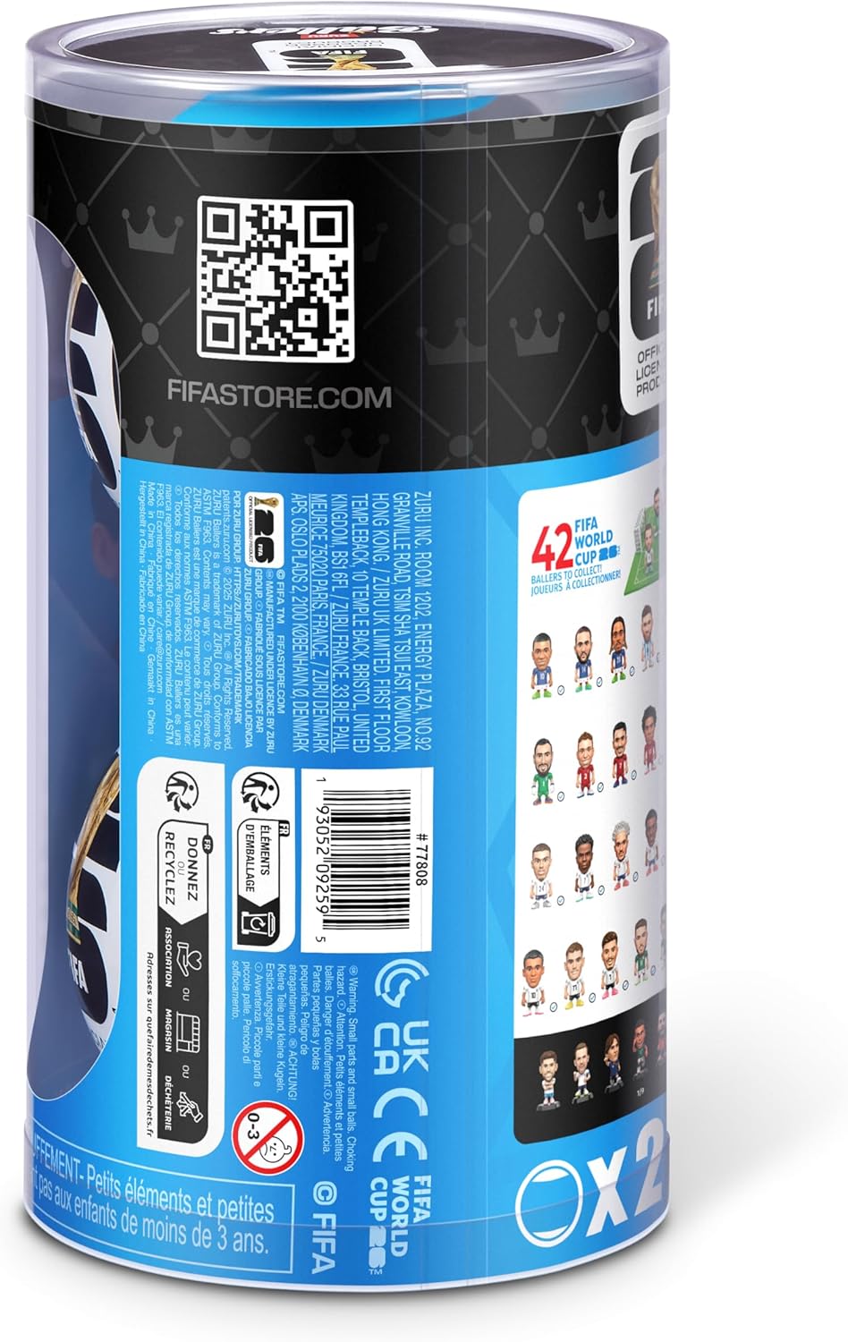 ZURU FIFA World Cup 2026 Ballers Blind Box 2 Pack – Affordable Licensed Sports Stocking Stuffer and Holiday Surprise Gift for Collectors
